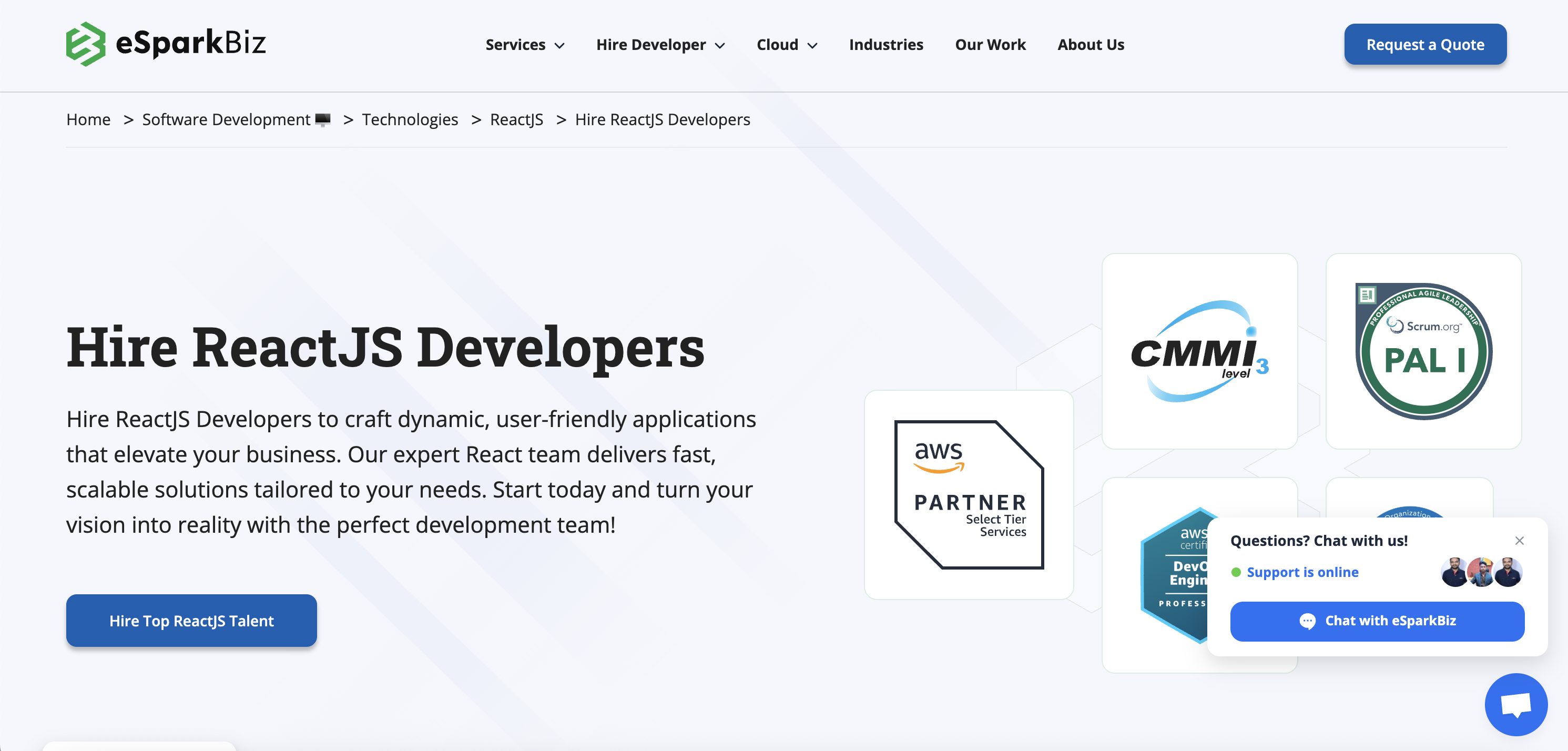 Hire ReactJS Developers